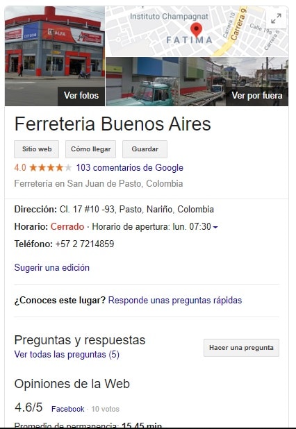 google my business argentina