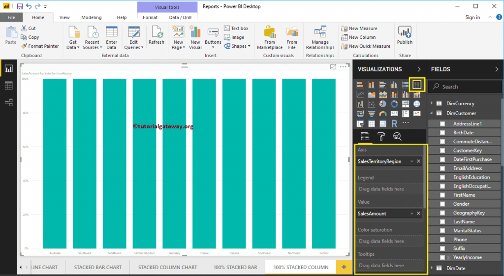 Crear Gráfico De Columnas 100% Apiladas En Power BI - R Marketing Digital