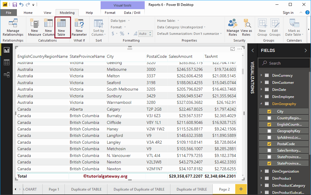 Crear tablas calculadas en Power BI 2