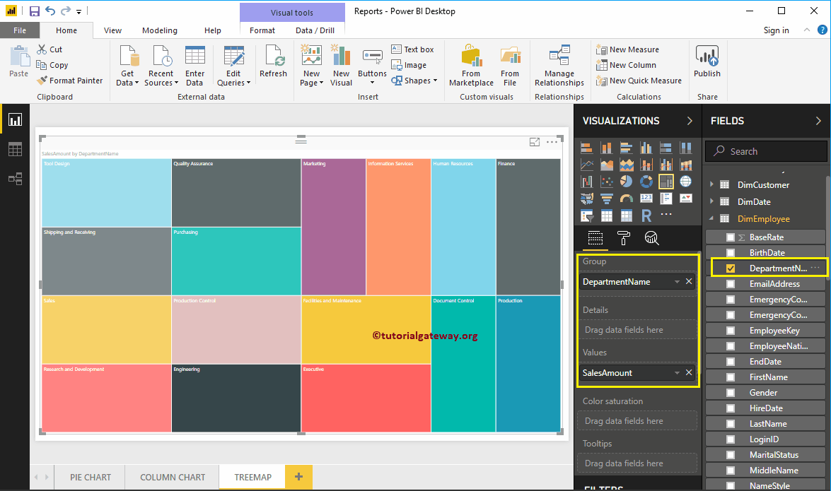 Crear mapa de árbol de Power BI 6