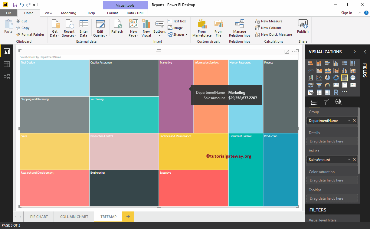 Crear mapa de árbol de Power BI 7