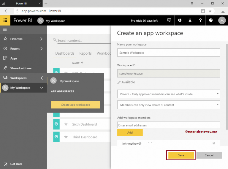 How to create a Power BI workspace - R Marketing Digital