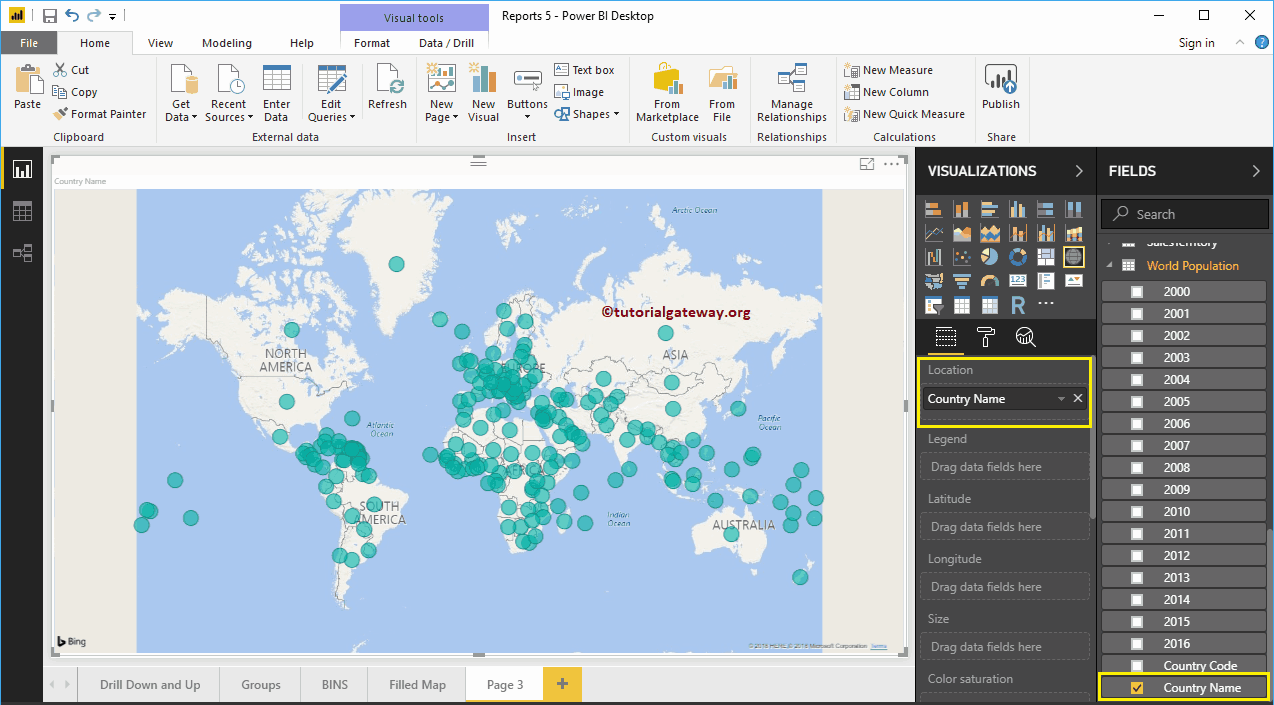 Crear un mapa en Power BI 1