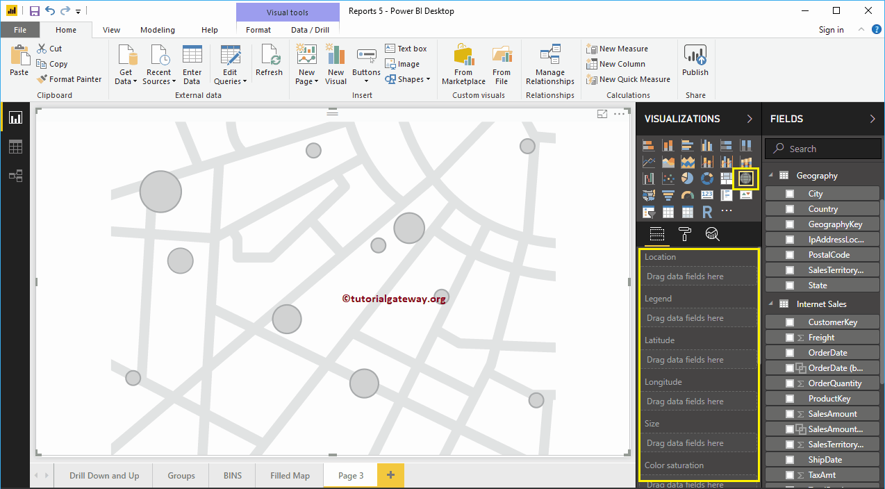 Crear un mapa en Power BI 4