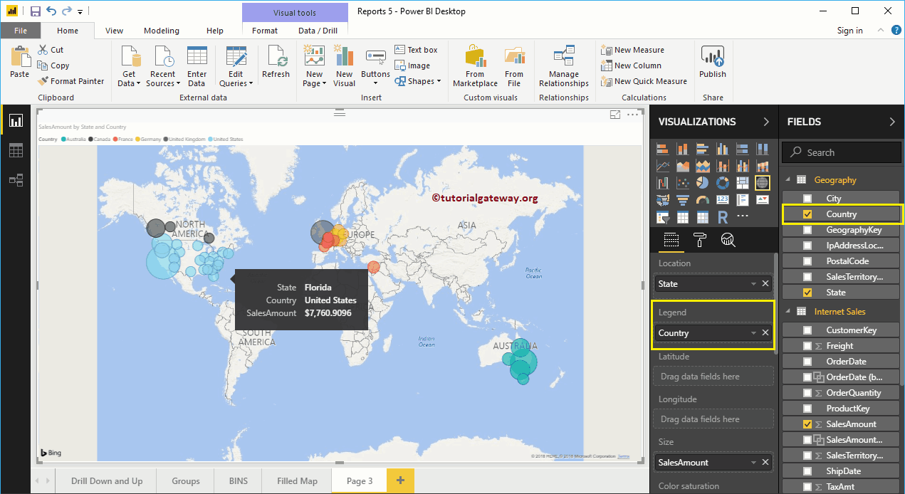 Crear un mapa en Power BI 8