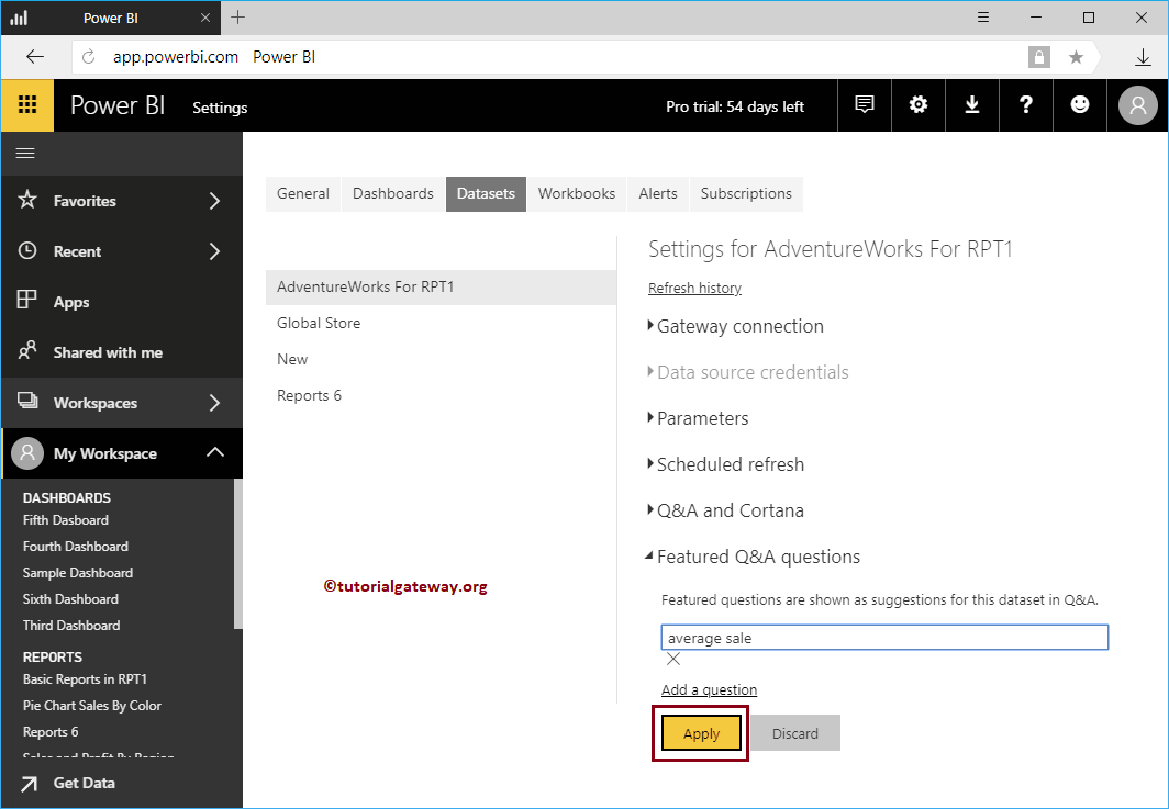 Personalizar sugerencias de preguntas y respuestas de Power BI 6