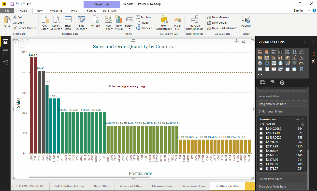 Obtener detalles de los filtros en Power BI 15