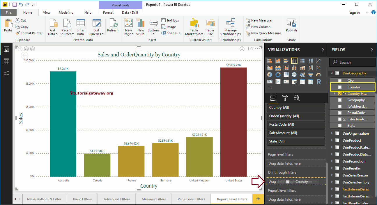 Obtener detalles de los filtros en Power BI 3