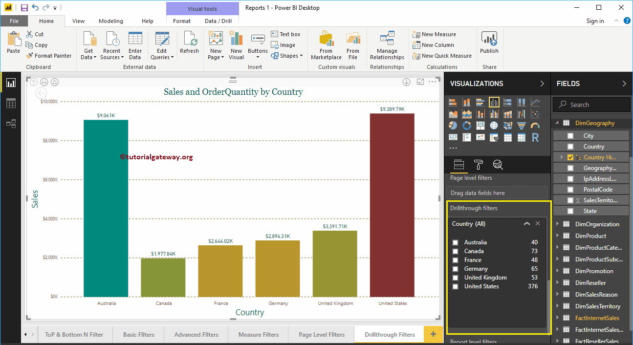 Obtener detalles de los filtros en Power BI 4