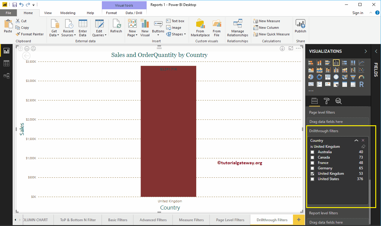 Obtener detalles de los filtros en Power BI 5