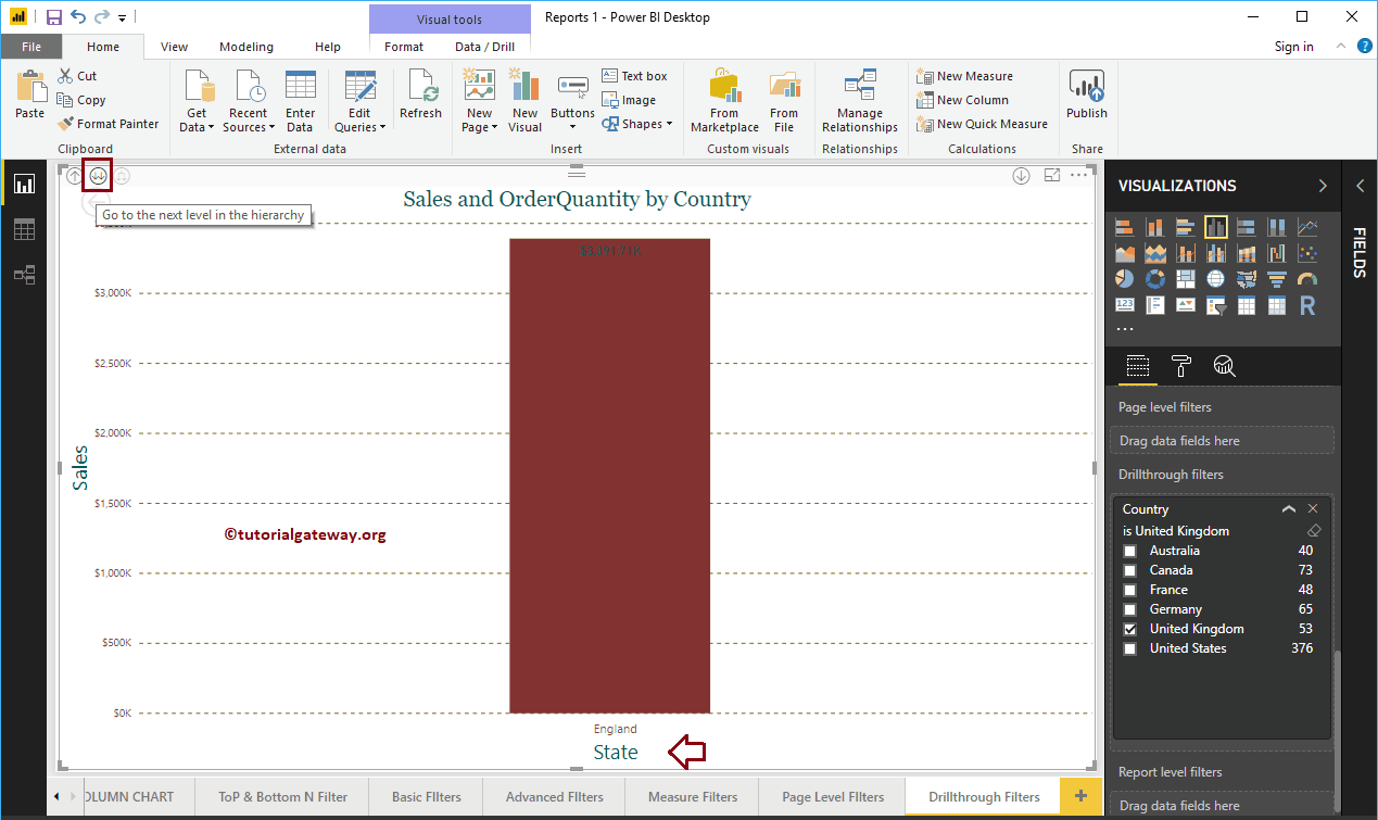 Obtener detalles de los filtros en Power BI 6