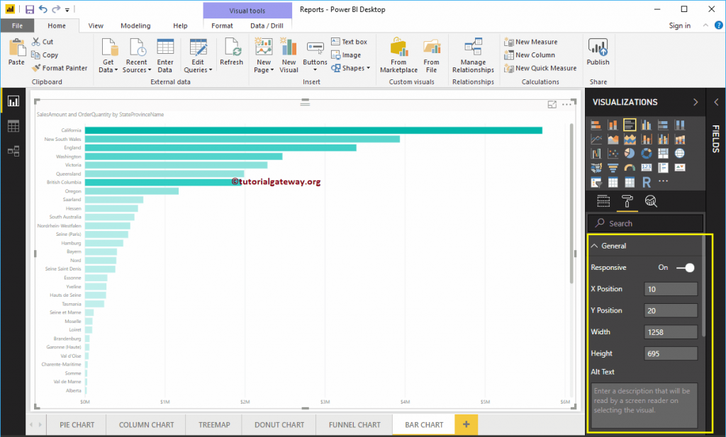 Format bar chart in Power BI - R Marketing Digital