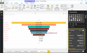 Format the funnel chart in Power BI - R Marketing Digital