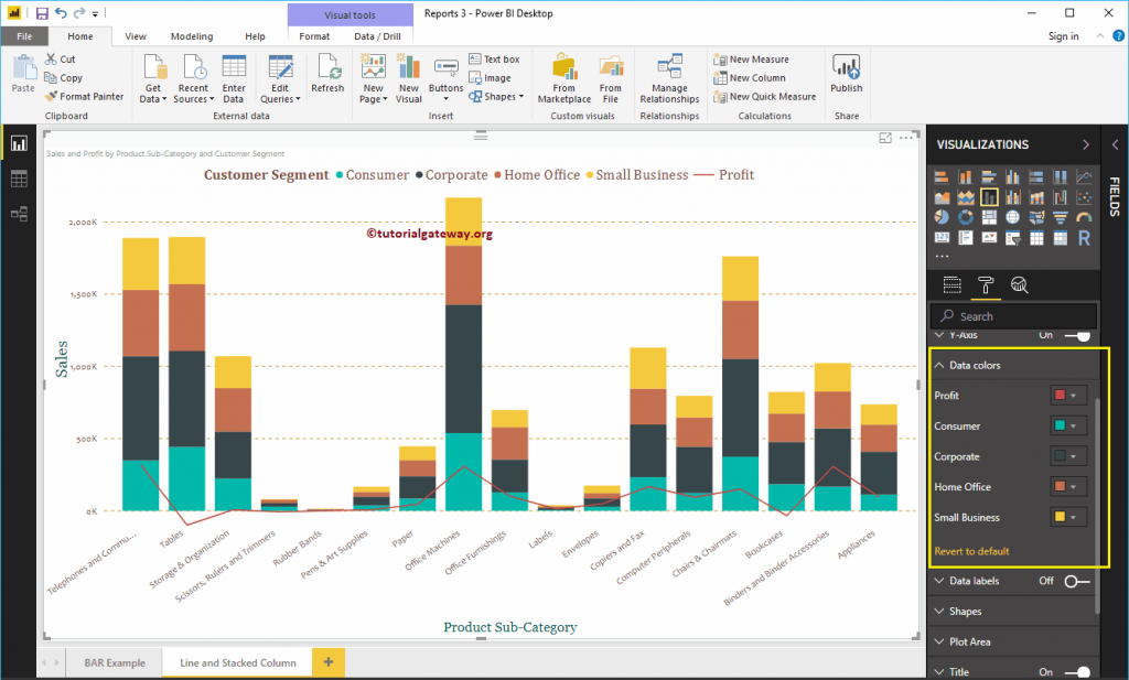 Format Power BI Stacked Column and Line Chart - R Marketing Digital