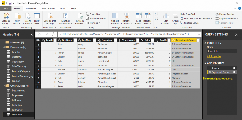 Joins Power BI - R Marketing Digital