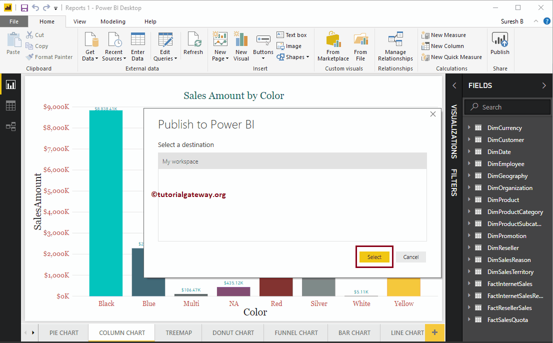 Publicar informes de Power BI Desktop 3