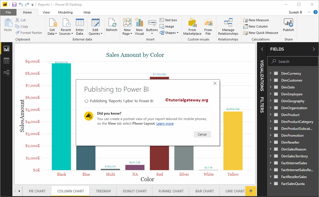 Publicar informes de Power BI Desktop 4