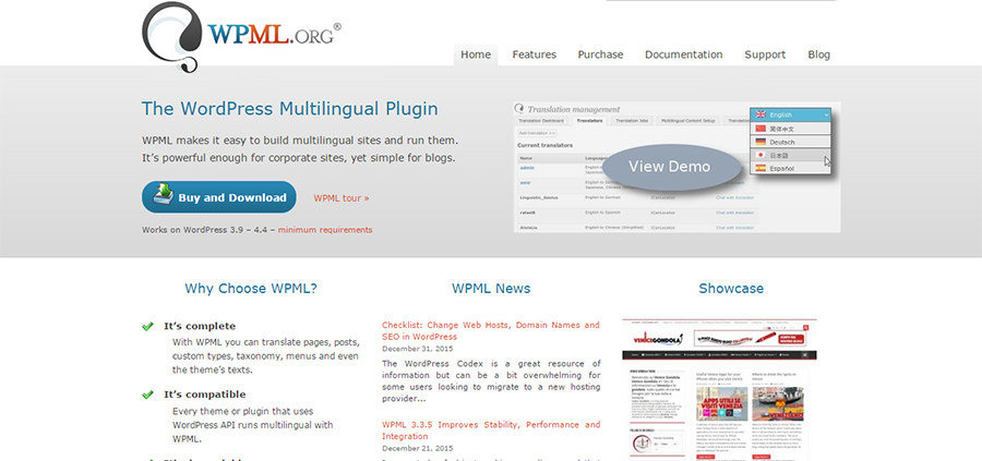 WPML WordPress Translation Plugin