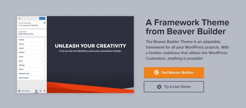 Tema del marco de Beaver Builder