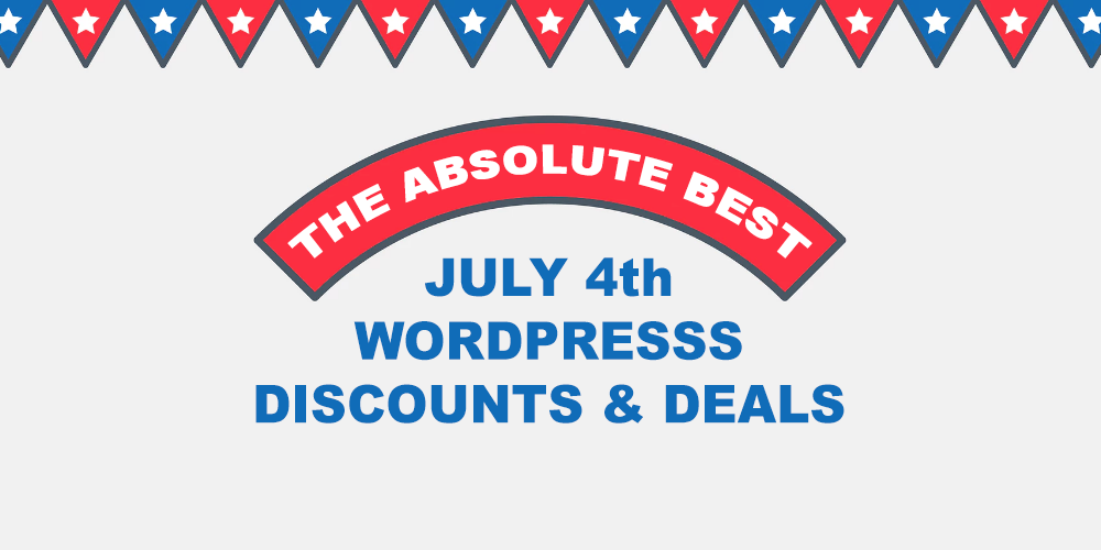 Los mejores descuentos, cupones y promociones de WordPress del 4 de julio 2020