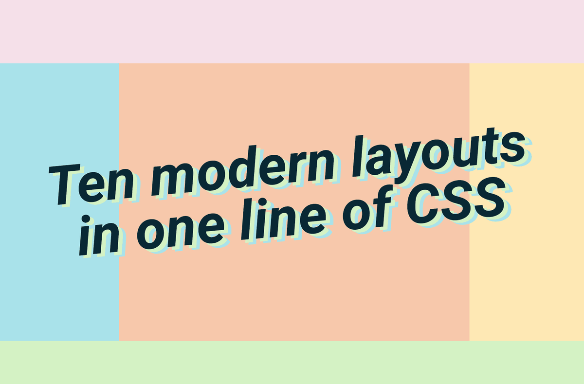 Diez diseños modernos en una línea de CSS