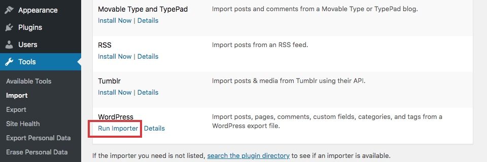 Importar artículos en WordPress