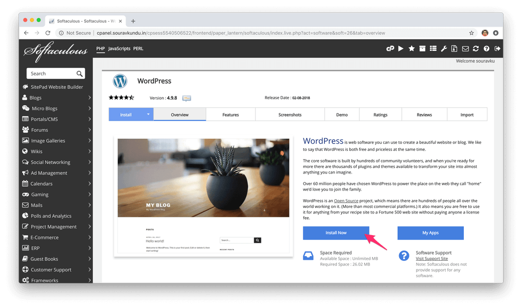 install-wordpress-with-softaculous-cpanel-2-install-now-4784162