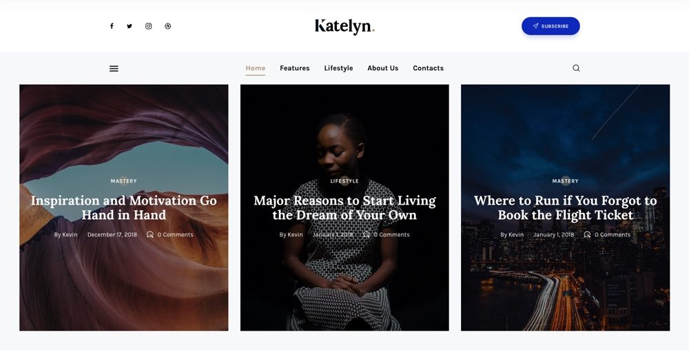 Katelyn - Mejores temas de WordPress de Gutenberg
