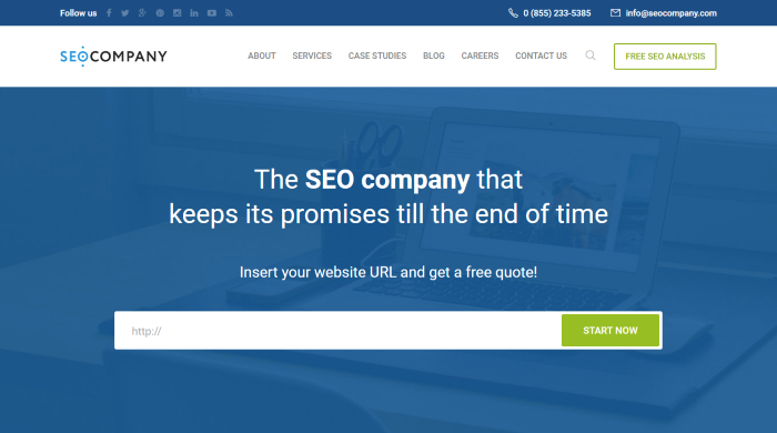 SEO Company - Digital Marketing WordPress Theme
