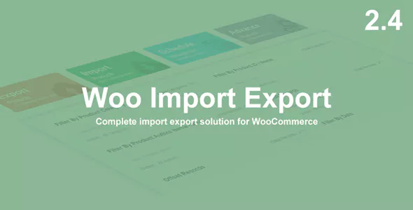 Complemento de importación y exportación de Woo