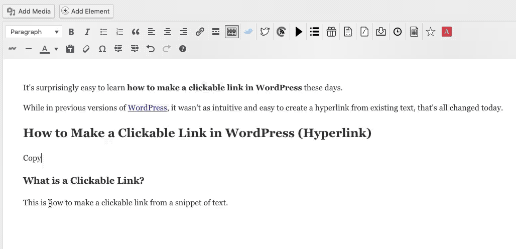 •▷ Cómo hacer un enlace en WordPress (crear un hipervínculo) en su blog