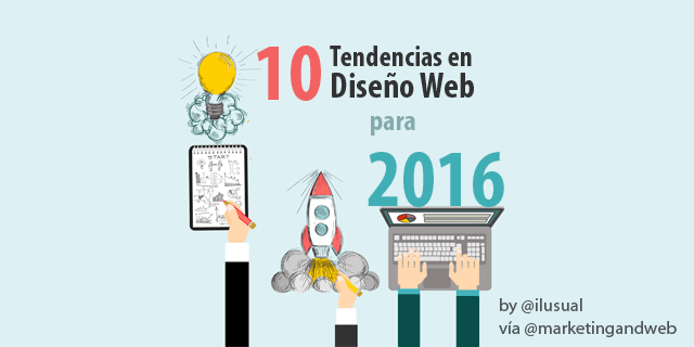 10 Tendencias en Diseño Web para 2016 + Ejemplos