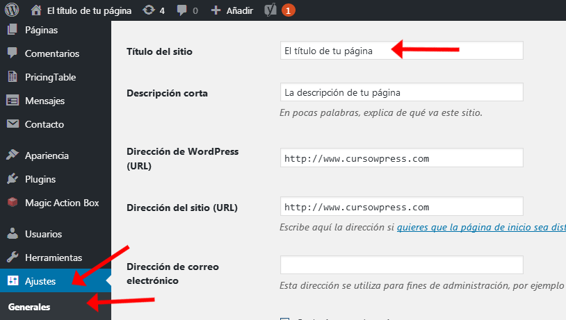 Ponle un nombre y diles de qué va