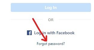 Klicken Sie auf den vergessenen Passwort-Link, der unter dem Login-Button 8836884 vorhanden ist
