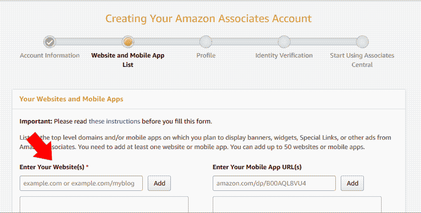 Creating Your Amazon Associates Account