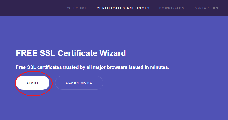 FREE SSL Certificate Wizard