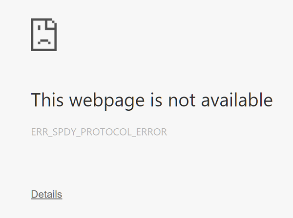 ✅ Arreglar el error de Chrome err_spdy_protocol_error