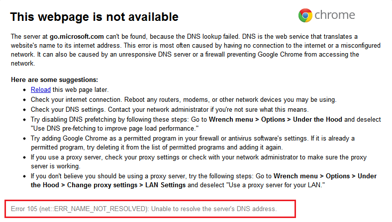 fix-error-code-105-in-google-chrome-3854167