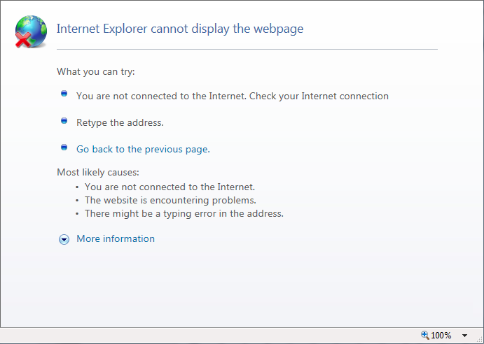 </noscript>✅ Corregir Internet Explorer no puede mostrar el error de la página web