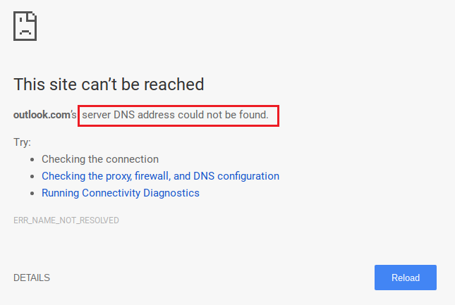 </noscript>✅ La dirección DNS del servidor no pudo ser encontrada.