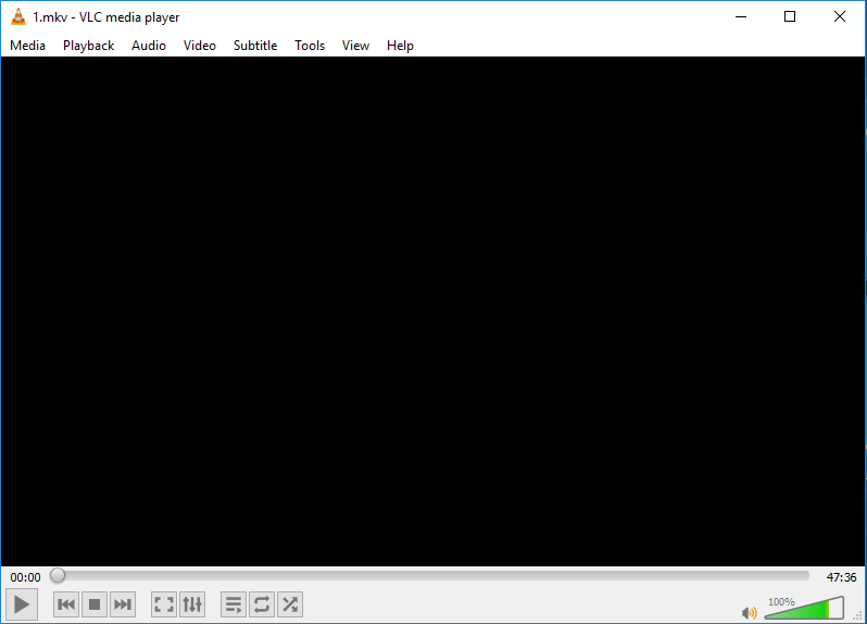 Öffnen einer mkv-Datei in vlc-media-player-1141185