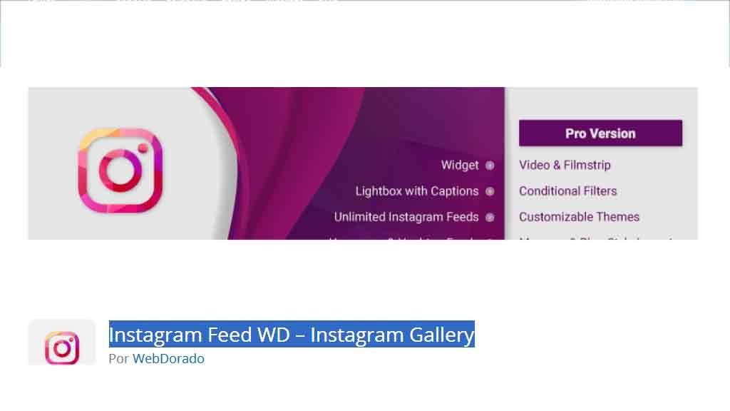 Instagram Feed WD Instagram Galerie