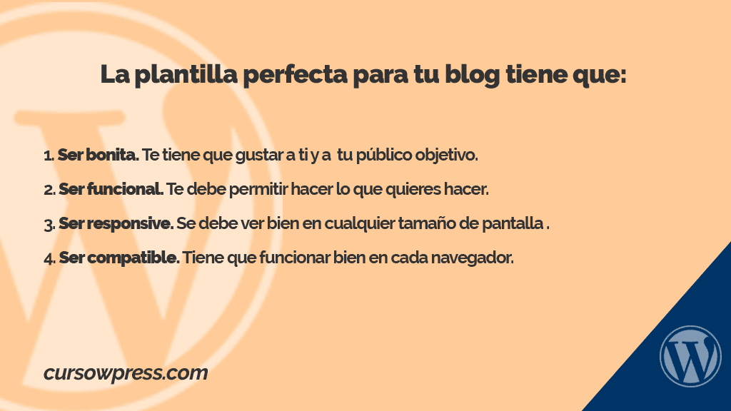 La plantilla wordpress perfecta para tu blog tiene que