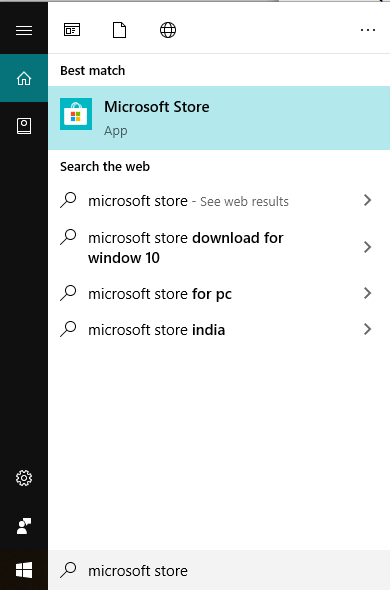 Öffnen Sie den Microsoft Store, indem Sie nach der Windows-Suchleiste 2527636 suchen