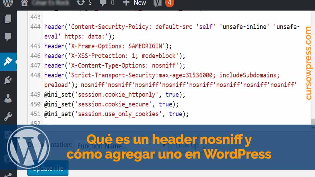 Qué es un header nosniff y cómo agregar uno en WordPress