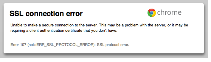 SSL-Verbindungsfehler in Chrome-3764181