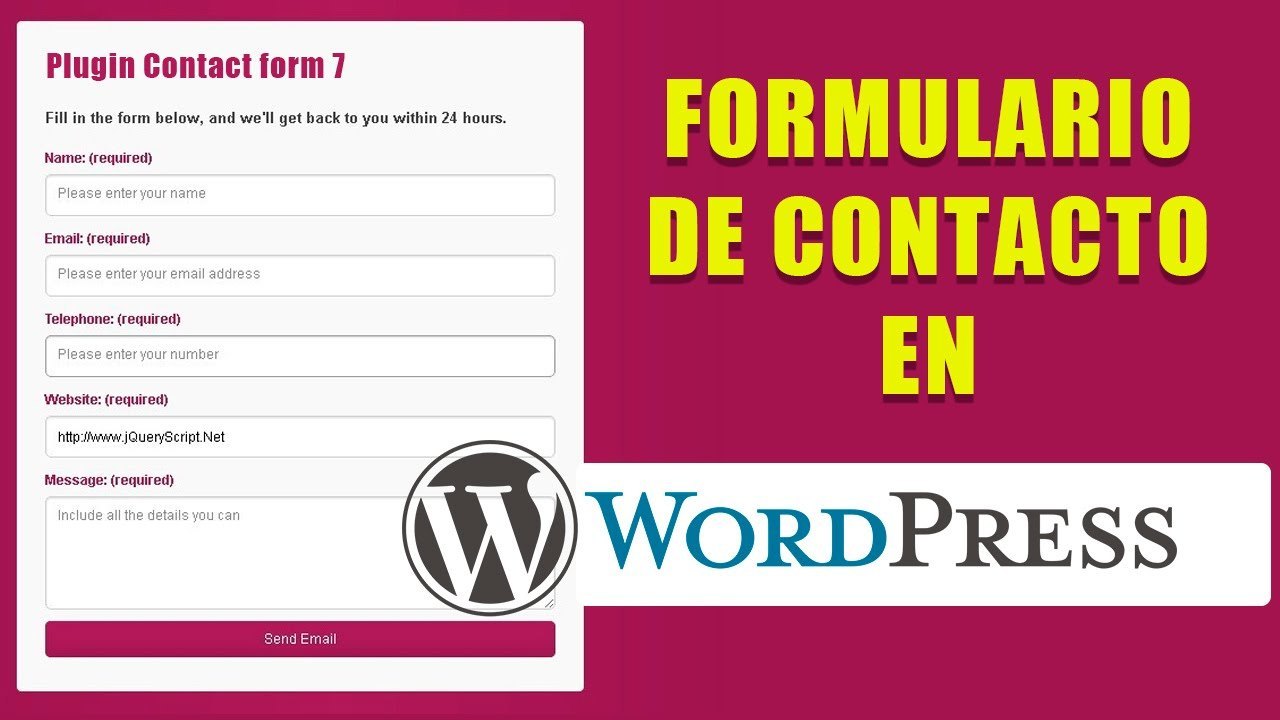 Cómo Crear un Formulario de Contacto en WordPress