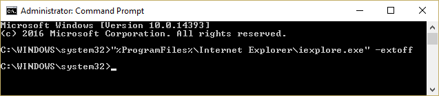 Führen Sie den Internet-Explorer ohne Add-Ons aus. cmd-command-1964395