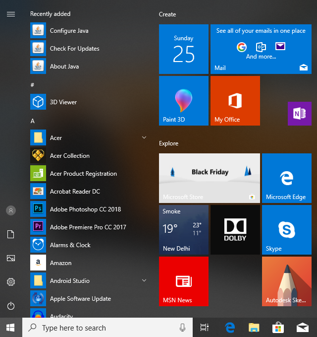 right click on start menu not working