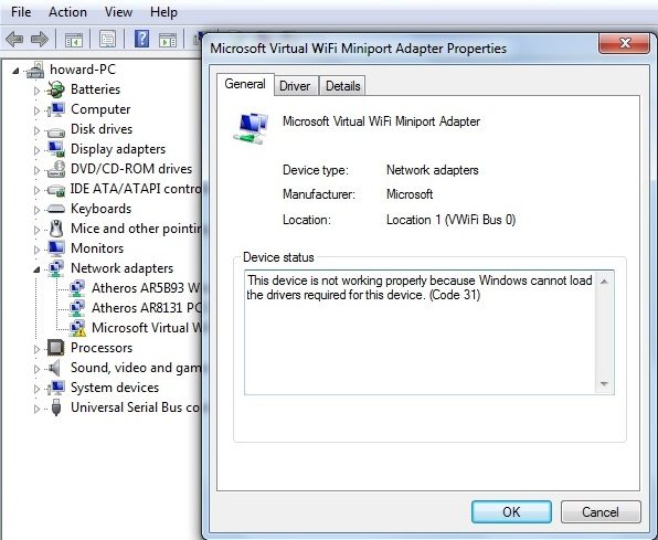 microsoft wi fi direct virtual adapter password